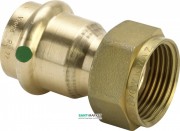 Переход на резьбовые соединения Viega Sanpress 2263 с SC‑Contur 15хG¾ бронза 265663