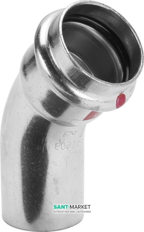 Отвод 45° Viega Prestabo 1126.1 15 нелегированная сталь 558338