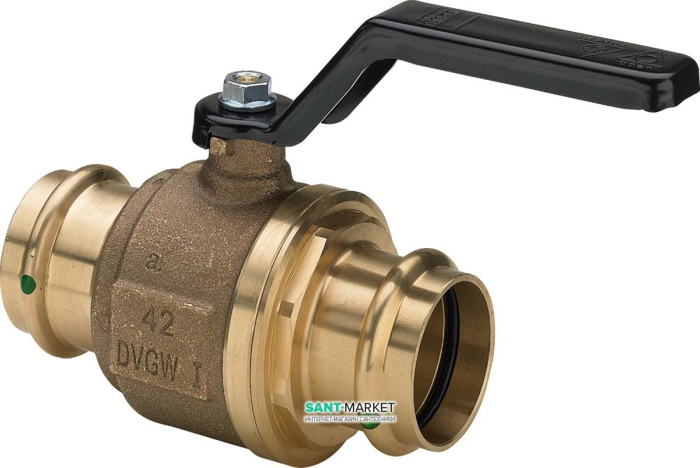 Кульовий кран Viega Easytop 2270.10 з SC-Contur d28 бронза 590468