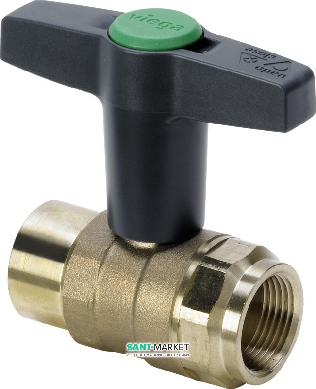 Кульовий кран Viega Easytop 2275.2 DN50хRp2 кремнієва бронза 746872