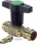 Шаровой кран Viega Easytop 2275.3 с SC‑Contur d42 кремниевая бронза 746735