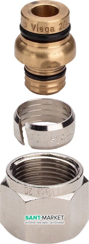 Цанговое резьбовое соединение Viega 1019 d16 латунь 356682