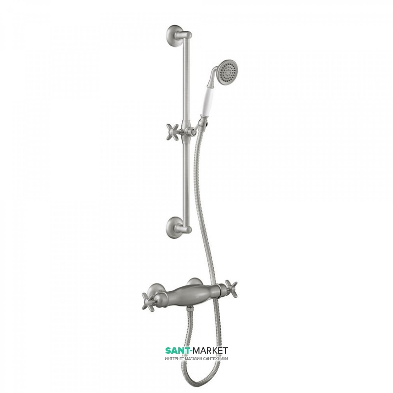 Душова стійка Tres Tres-Clasic з термостатом і ручним душем сталь 24216402AC