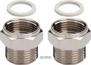 Комплект переходников Viega 1022.5 G¾ бронза никелированная матовая 137342