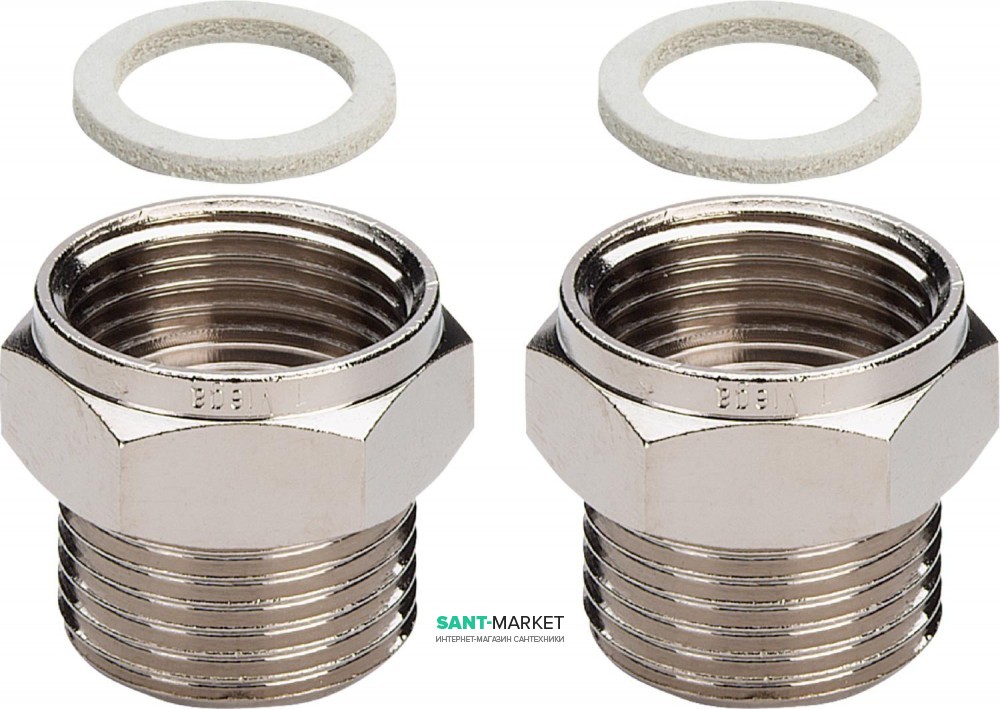 Комплект перехідників Viega 1022.7 G¾ латунь 279547