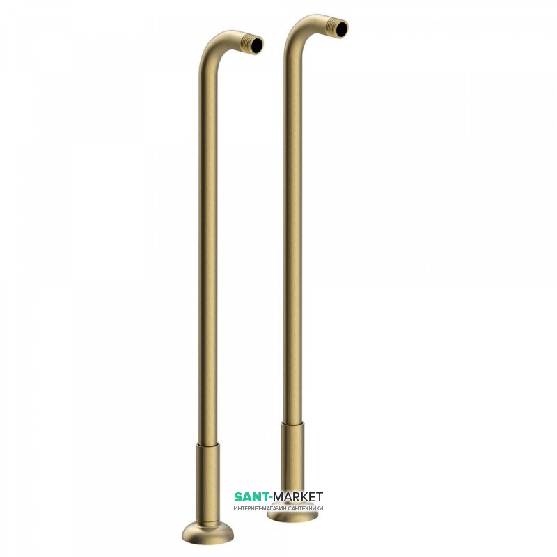 Підлогові водозабори для змішувача для ванни Tres Tres-Clasic 2 шт зістарена латунь матова 24219403LM