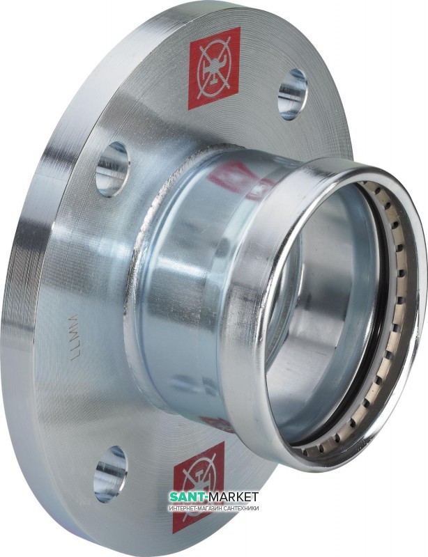 Фланцевий перехід Viega Prestabo XL 1159.1 XL 76,1 (DN65) нелегована сталь 629946