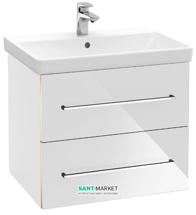 Тумба с раковиной Villeroy&Boch Avento 60 Crystal White 415860B4