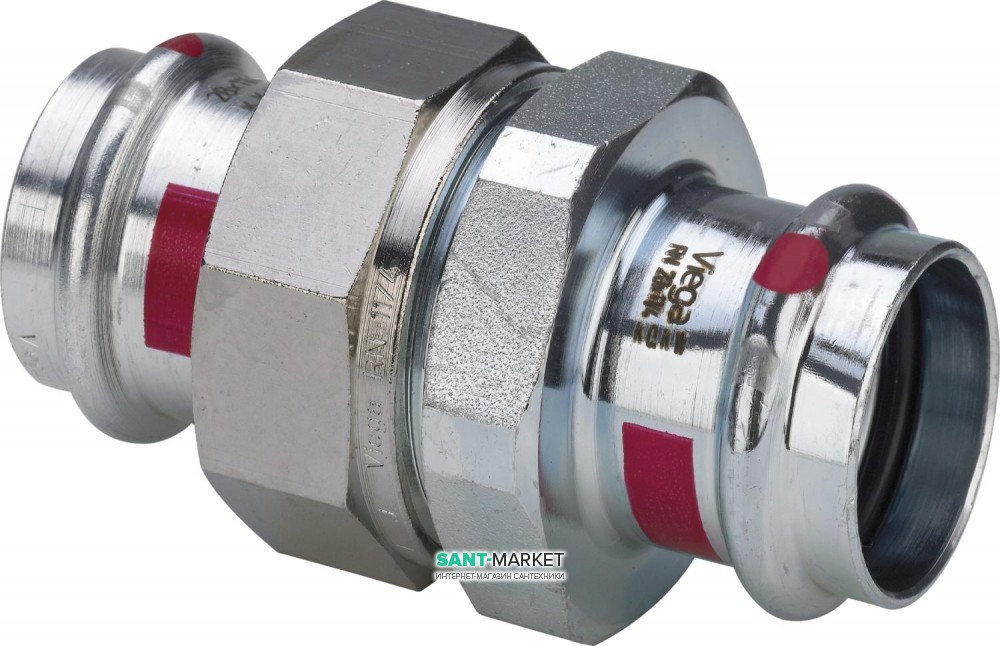 З'єднувальний елемент різьбовий Viega Prestabo 1160 54 нелегована сталь 559366