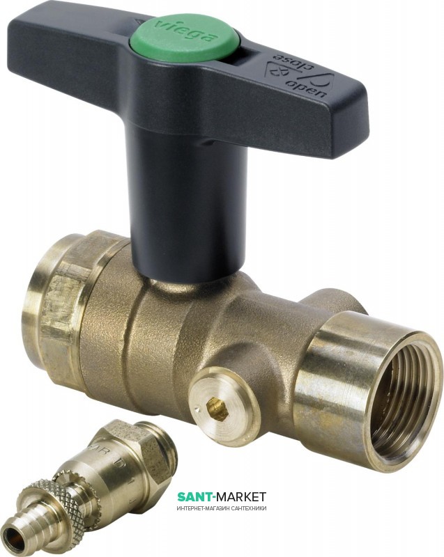 Шаровой кран Viega Easytop 2275.5 DN15хRp½ кремниевая бронза 746889