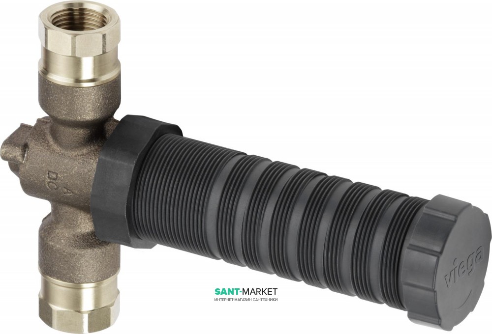 Вентиль Viega Easytop 2278.6 полнопроходной Rp¾ кремниевая бронза 747381