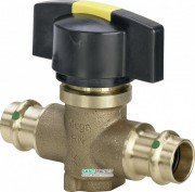 Шаровой кран полнопроходной Viega Easytop с SC‑Contur 2278 d18 кремниевая бронза 747329