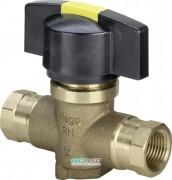 Кульовий кран повнопрохідний Viega Easytop 2278.1 Rp½ кремнієва бронза 747299