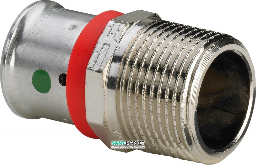 З'єднувальний елемент Viega Fonterra 1213.5 20хR3/4 бронза нікельована матова 614652