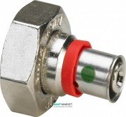 Переход на резьбовые соединения Viega Fonterra 1236 12 бронза никелированная 614584