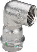 Угольник переходной 90° Viega Sanpress Inox 2314.2 с SC‑Contur 35хRp1¼ нержавеющая сталь  437053