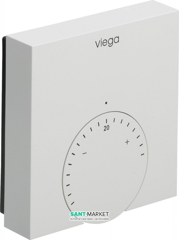 Кімнатний термостат Viega Fonterra 1243 230 V білий 610401