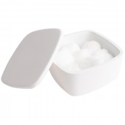 Коробочка косметична кам'яна Volle Solid surface білий 18-40-210