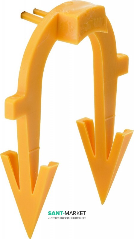Скоба для фиксации труб d14–20 мм Viega Fonterra 1245 желтое золото 656966