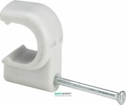 Скоба для труби d12 мм Viega Fonterra 1239.4 білий пластик/нержавіюча сталь 615611