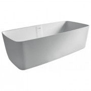 Ванна отдельно стоящая каменная прямоугольная Volle Solid surface 168х80 белый 12-40-034