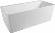 Ванна окремо стояча кам'яна Volle Solid surface 165х80 білий 12-40-051