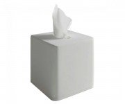 Коробочка для салфеток каменная Volle Solid surface белый 18-40-130
