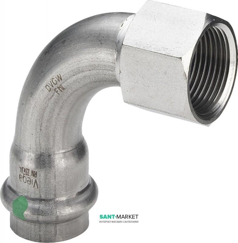 Угольник переходной 90° Viega Sanpress Inox 2314.5 35хRp1¼ нержавеющая сталь 437138