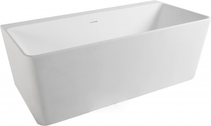 Ванна отдельно стоящая каменная Volle Solid surface 165х80 белый 12-40-051
