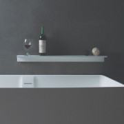 Полочка для ванной каменная Volle Solid surface 45х12 см белый 18-40-114