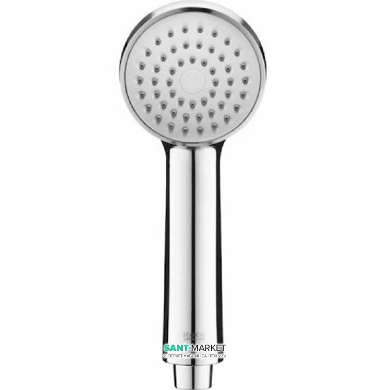 Душевая лейка Roca Natura Ø80 мм 1 тип струи пластик хром AG0082700R