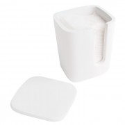 Коробочка для спонжиков каменная Volle Solid surface белый 18-40-209