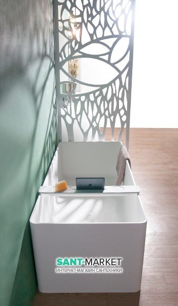 Декоративна ажурна перегородка кам'яна Volle Solid surface 80 см білий 8-40-135