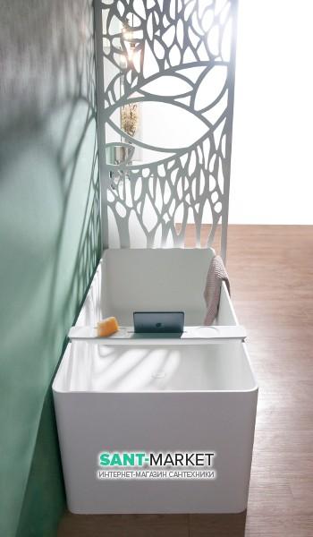 Декоративная ажурная перегородка каменная Volle Solid surface 80 см белый 8-40-135
