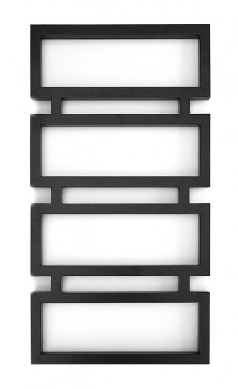 Полотенцесушитель водяной Genesis-Aqua Quattro 100x53 см черный GA-1002