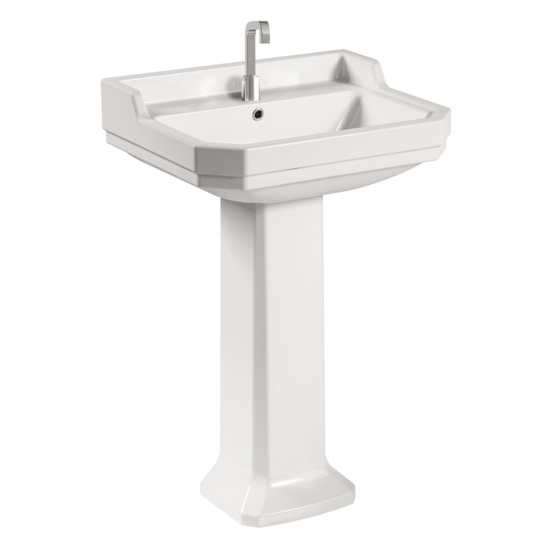 Раковина для ванной Volle Don Grandes 58х46.5 см с пьедесталом керамика белый 13-13-133