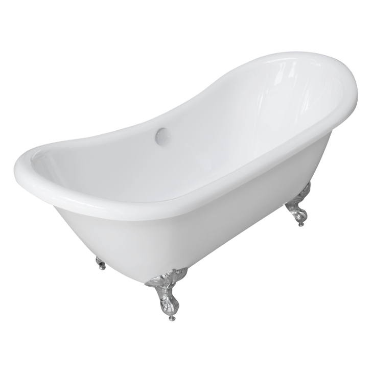 Ванна акриловая отдельно стоящая Volle 175x75 на ножках белый 12-22-314