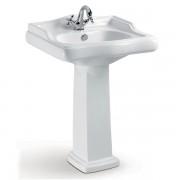 Раковина для ванної Volle Leonor 61х53 см з п'єдесталом кераміка білий 13-19-032