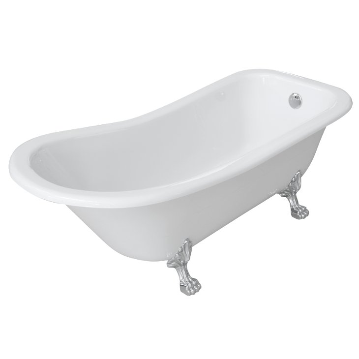 Ванна акриловая отдельно стоящая Volle 176x73 на львиных лапах белый 12-22-706