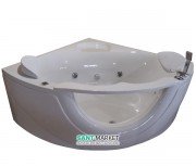 Ванна акрилова Volle кутова гідромасажна 150х150 см білий 12-88-103А