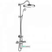 Душевая стойка Tres Tres-Сlasic с термостатом верхним и ручным душем хром 24219501
