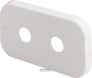 Подвійна розетка Viega 1079.7 для підключення радіатора до труби пластик білий 264581