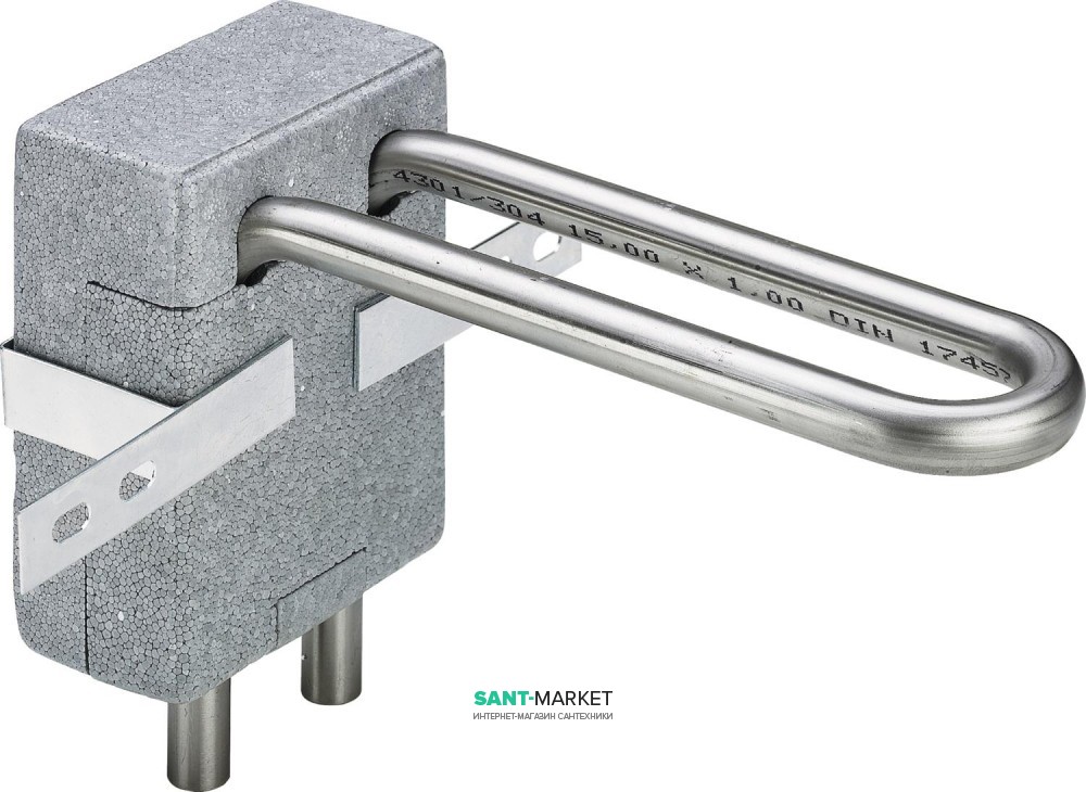 Блок підключення радіатора Viega 1097.9 нержавіюча сталь 586379