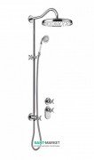 Душевая система скрытого монтажа Tres Tres-Сlasic с термостатом и штангой хром 24235203
