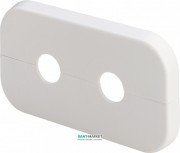 Двойная розетка Viega 1079.7 для подключения радиатора к трубе пластик белый 264581