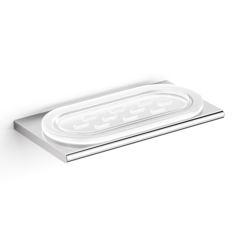 Мыльница для ванной Volle Fiesta подвесная хром/матовое стекло 15-77-378