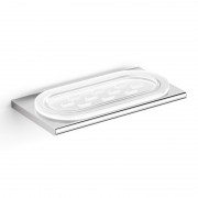 Мильниця для ванної Volle Fiesta підвісна хром/матове скло 15-77-378