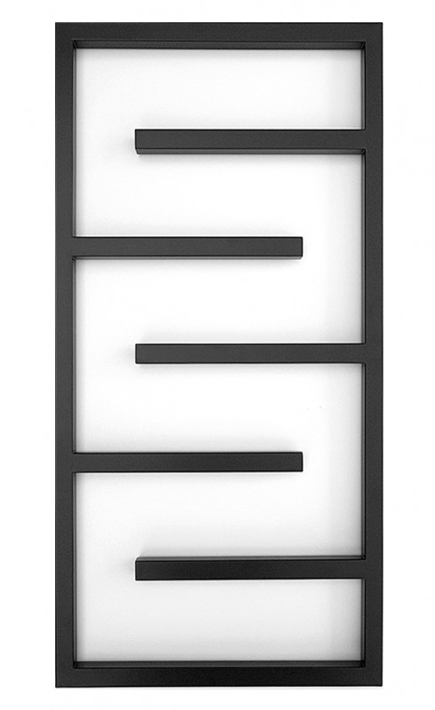 Полотенцесушитель водяной Genesis-Aqua Infinite 120x53 см черный GA-4003