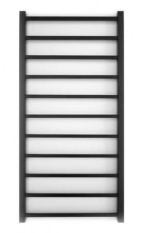 Полотенцесушитель водяной Genesis-Aqua Flat 100x53 см черный GA-1202