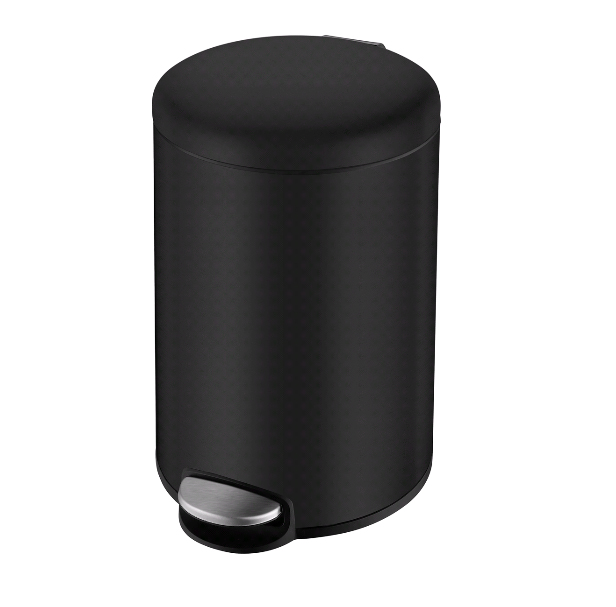 Ведро для мусора Volle 5 л с педалью черный 14-05-53B